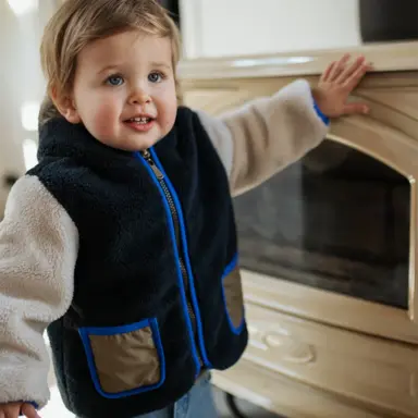 Winterjasje teddy REVERSIBLE (army)