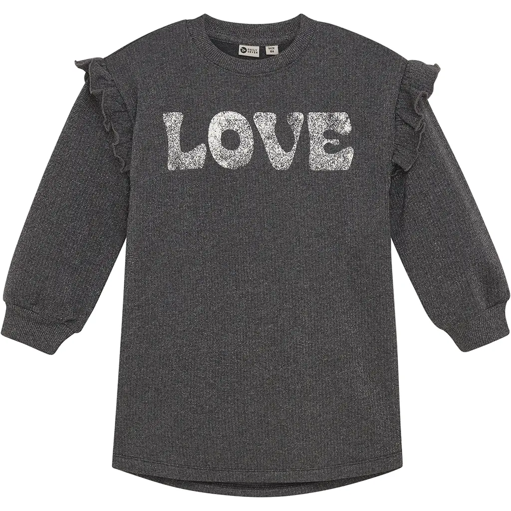 Jurk trui glitter sweat (phantom)