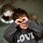 Daily7 Jurk trui glitter sweat (phantom)