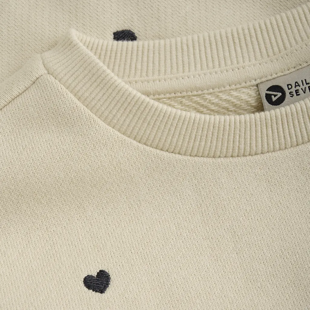 Jurk trui sweat (sandshell)