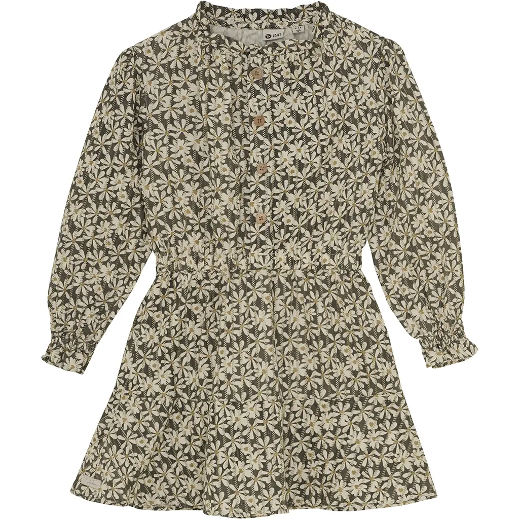 Jurk shiny flower (phantom)