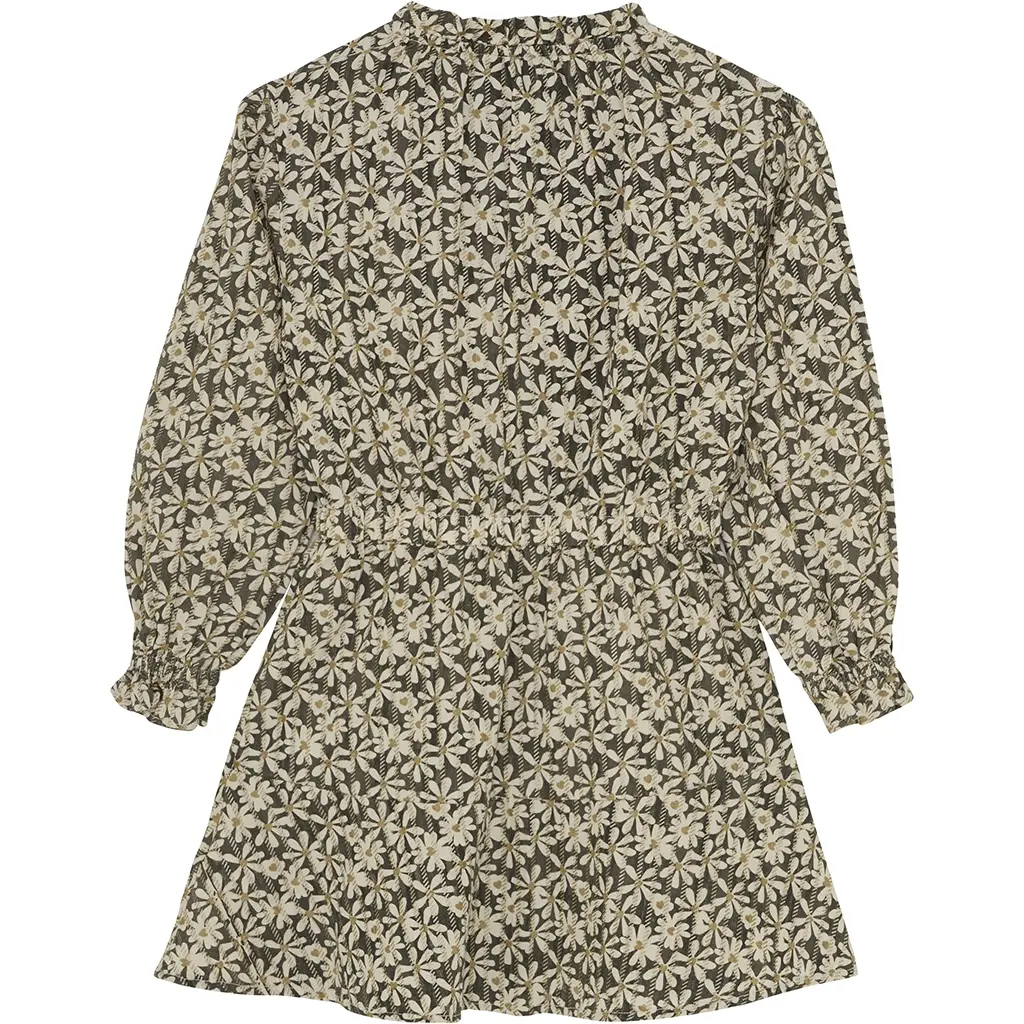 Jurk shiny flower (phantom)