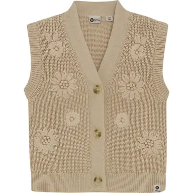 Gebreide gilet (sand)