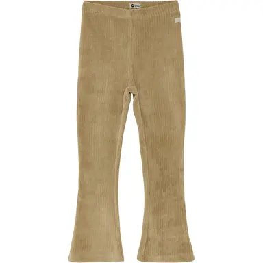 Broek flared velvet (sand)