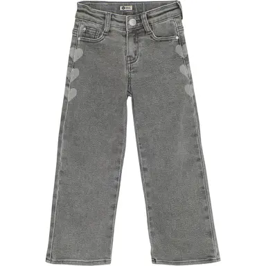 Jeans wide fit (used grey denim)