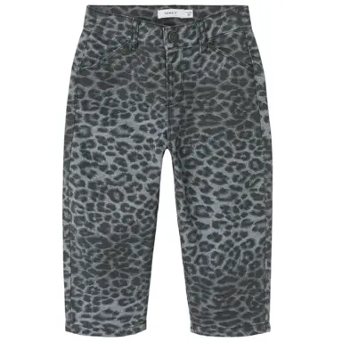 Jeans MOM FIT Bella (night owl grey leopard)