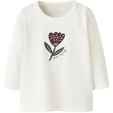 Longsleeve Vubie (cloud dancer flowers)