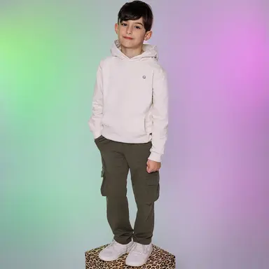 Trui hoodie Zeeger (white merble)