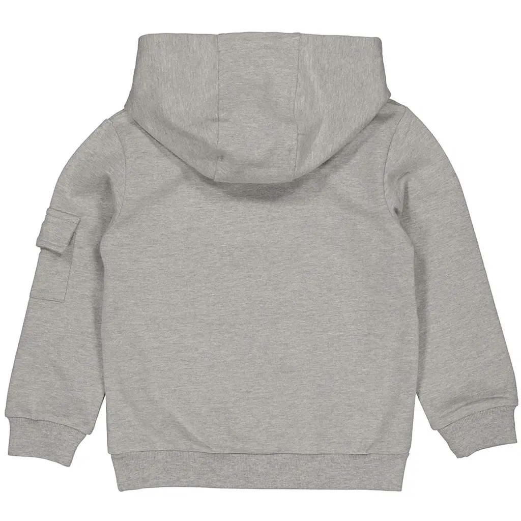 Trui hoodie Zedd (grey melee)