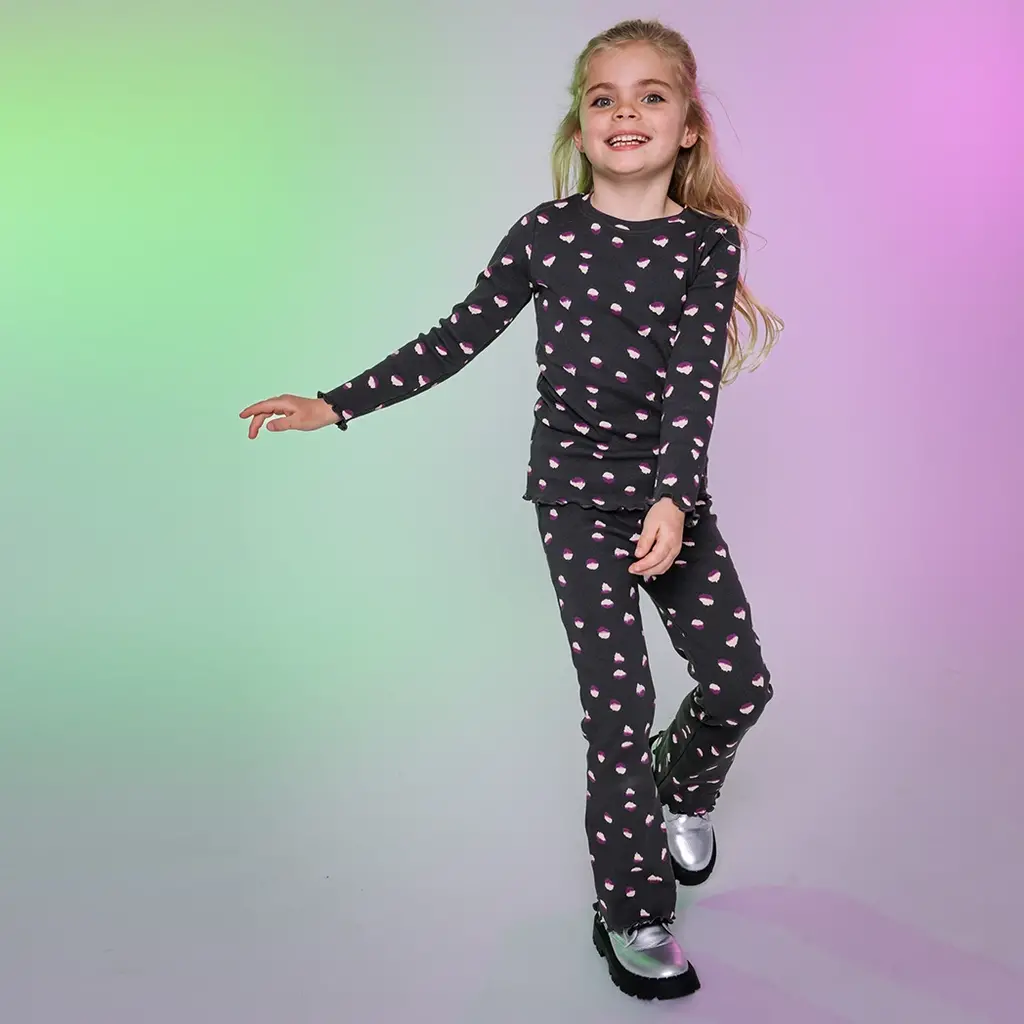 Longsleeve Zala (aop black animal)