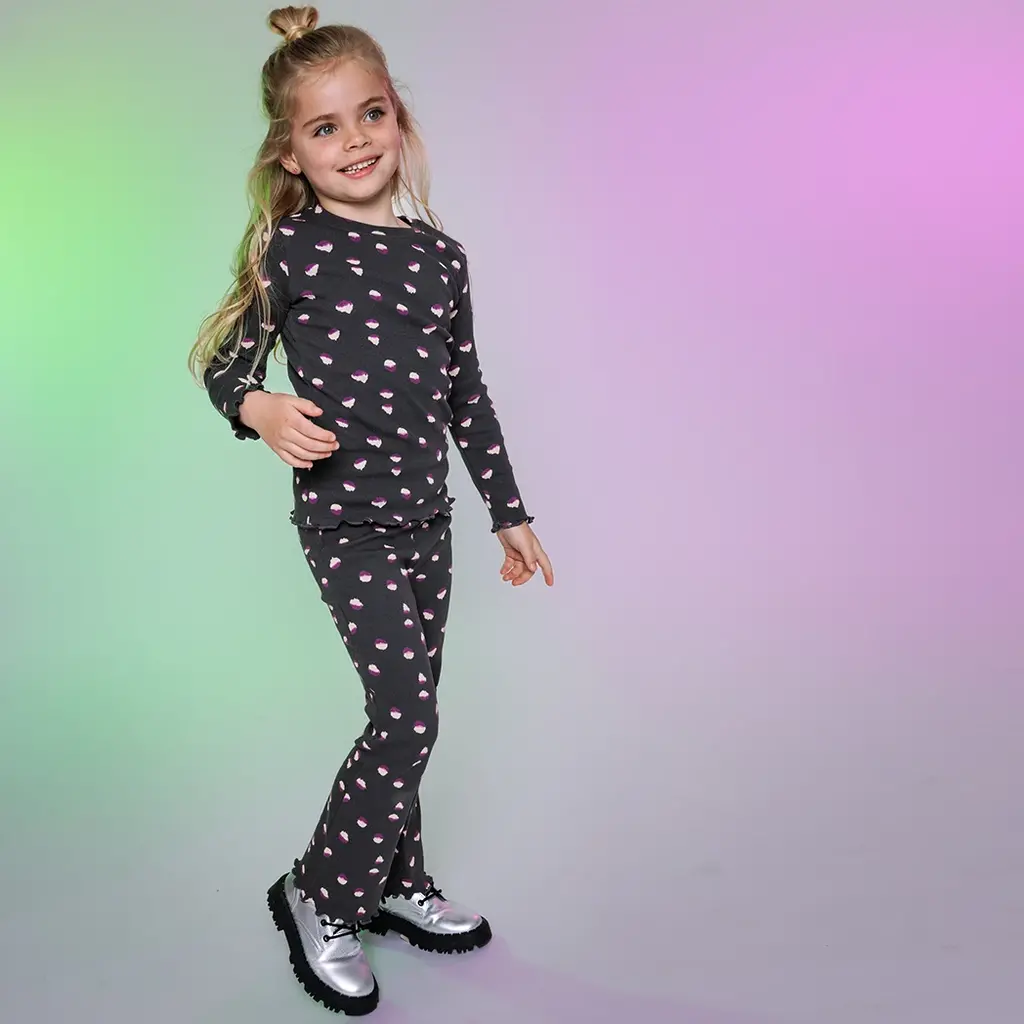 Longsleeve Zala (aop black animal)