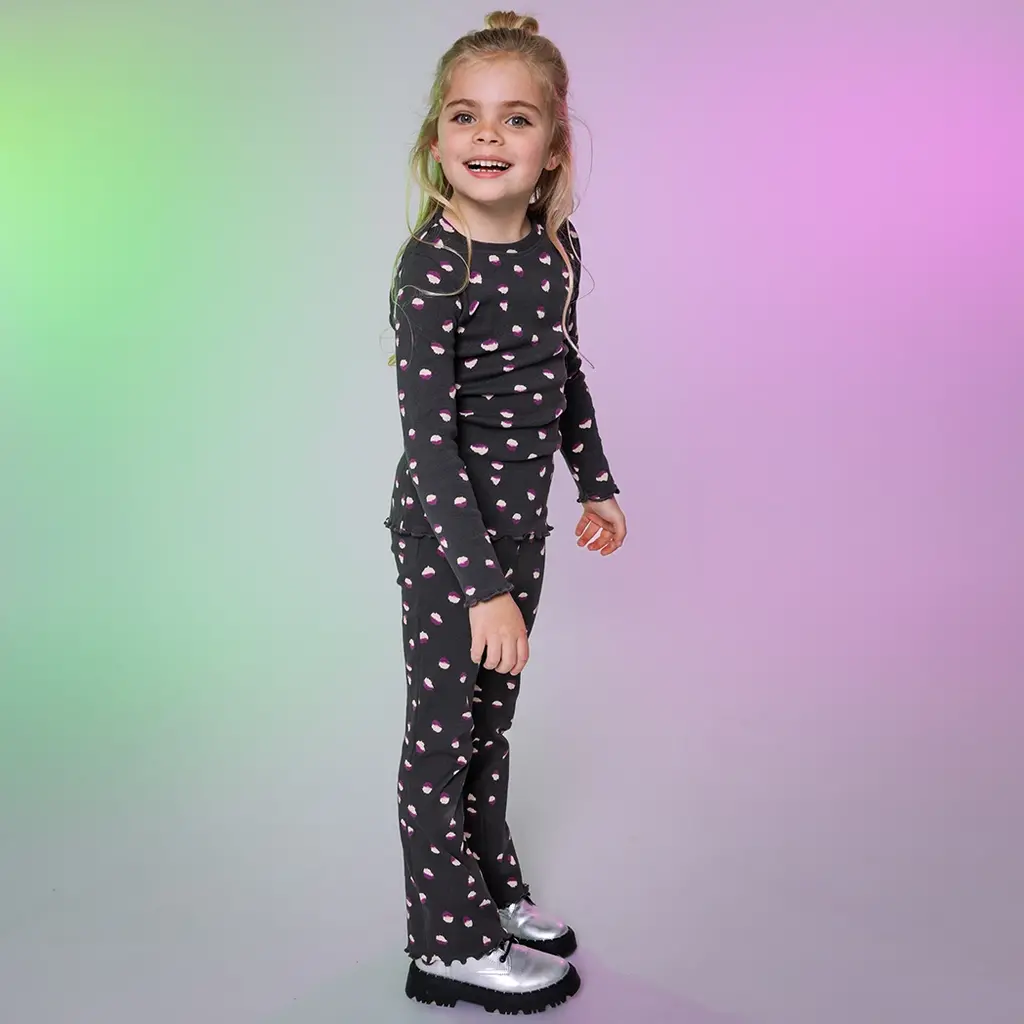 Longsleeve Zala (aop black animal)