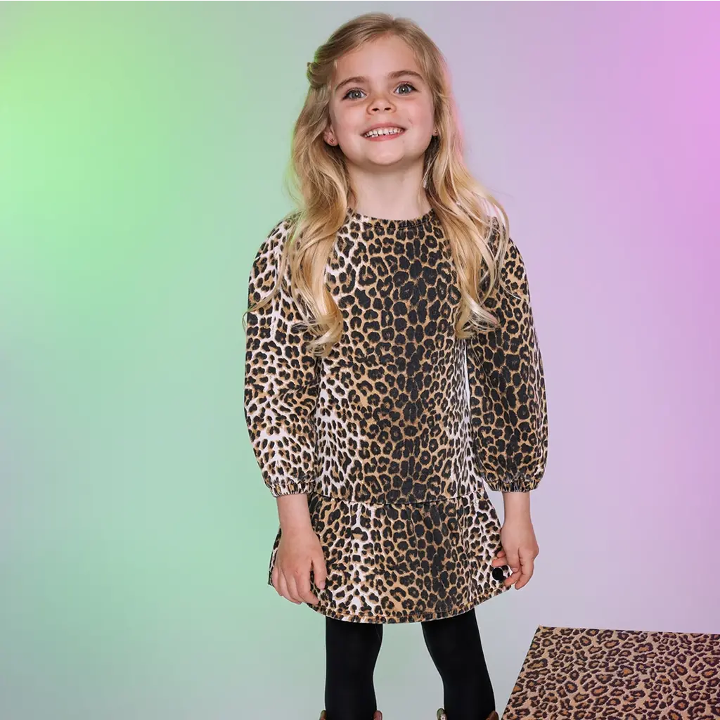 Jurk Zaffi (aop brown animal)