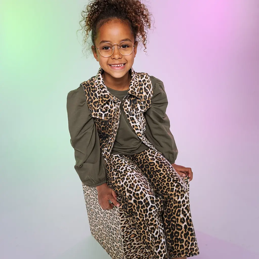 Gilet Zelia (aop brown animal)