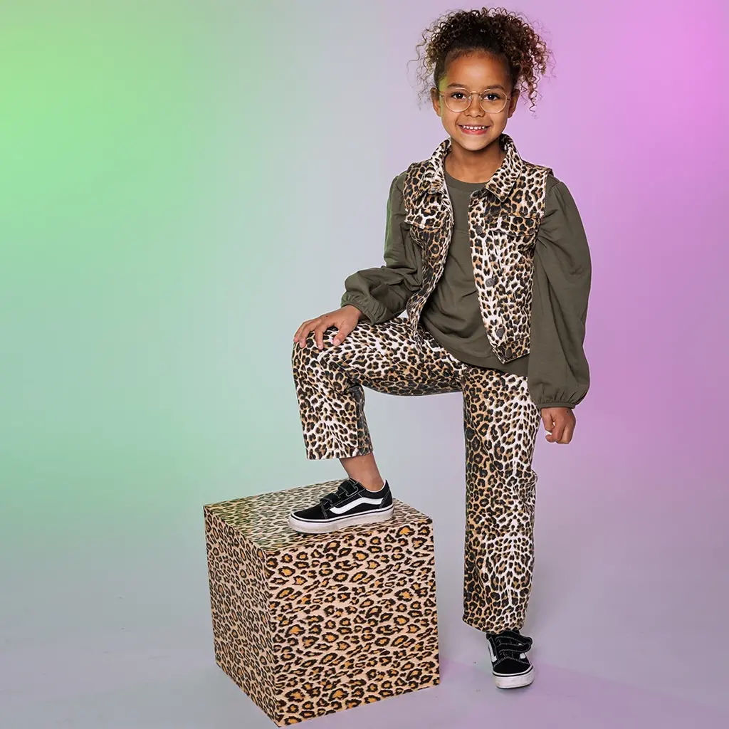 Gilet Zelia (aop brown animal)