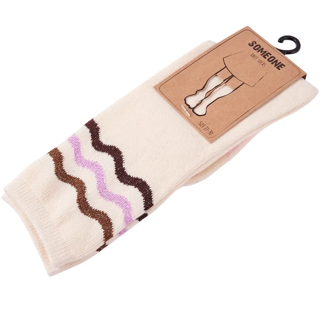 Kniesokken Rita (dark ecru)