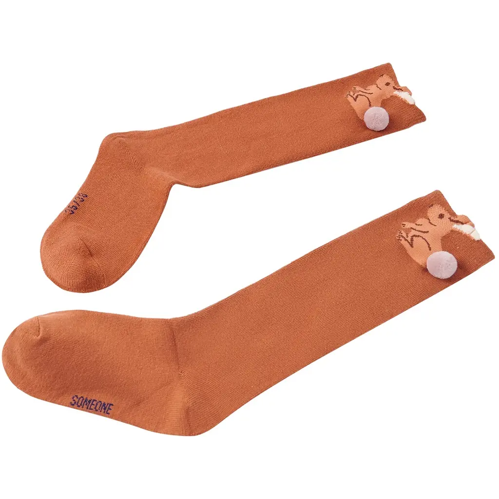 Kniesokken Rita (cognac)