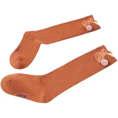 Kniesokken Rita (cognac)