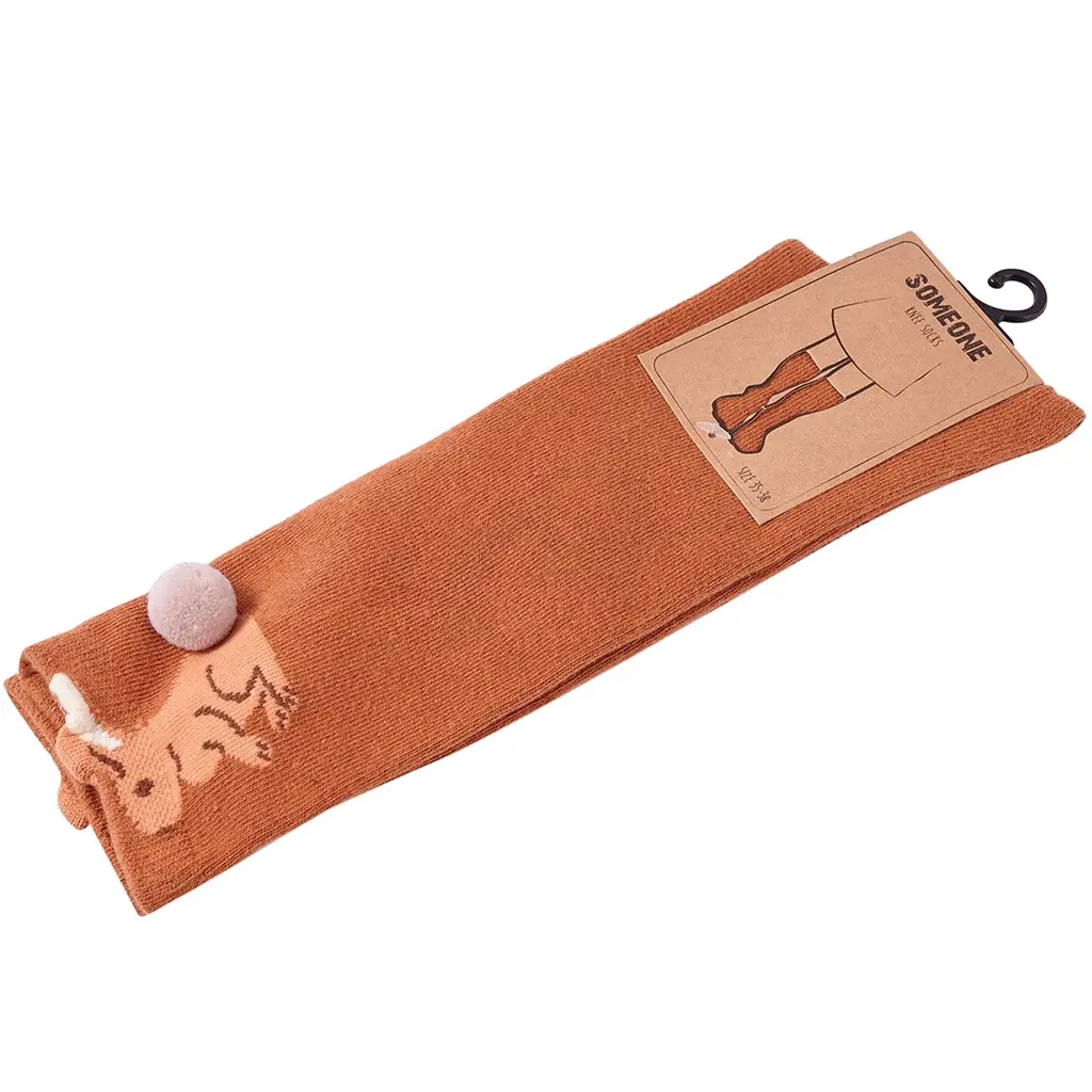 Kniesokken Rita (cognac)