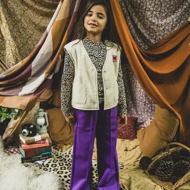 Gilet teddy (dove white)