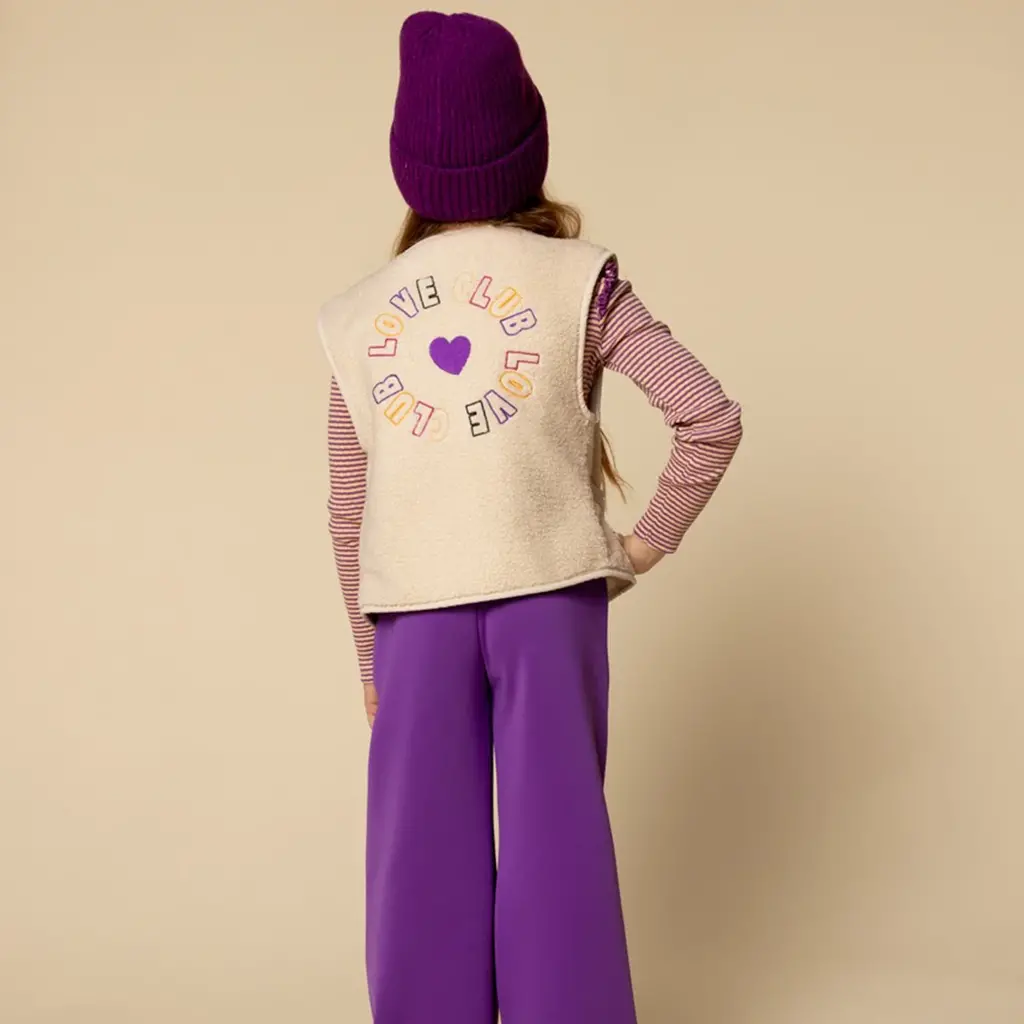 Gilet teddy (dove white)