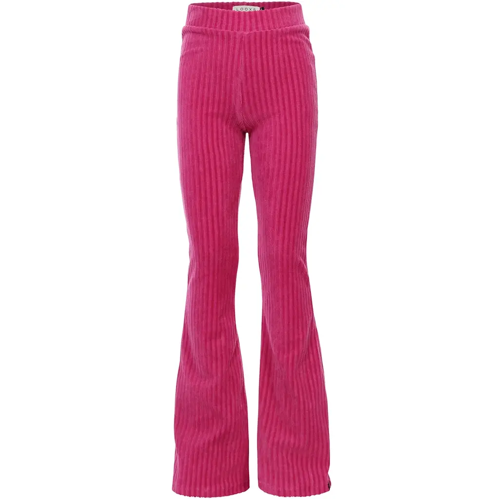 Broek velvet rib (magenta pink)