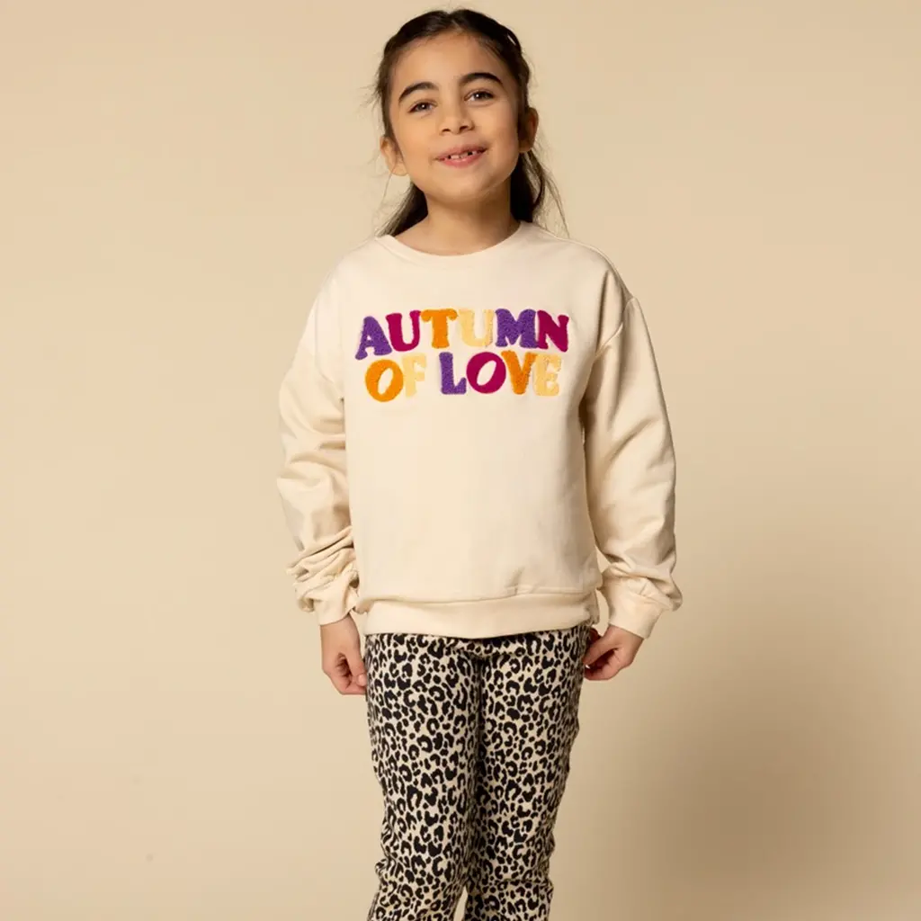 Broek flared (sandy leopard)