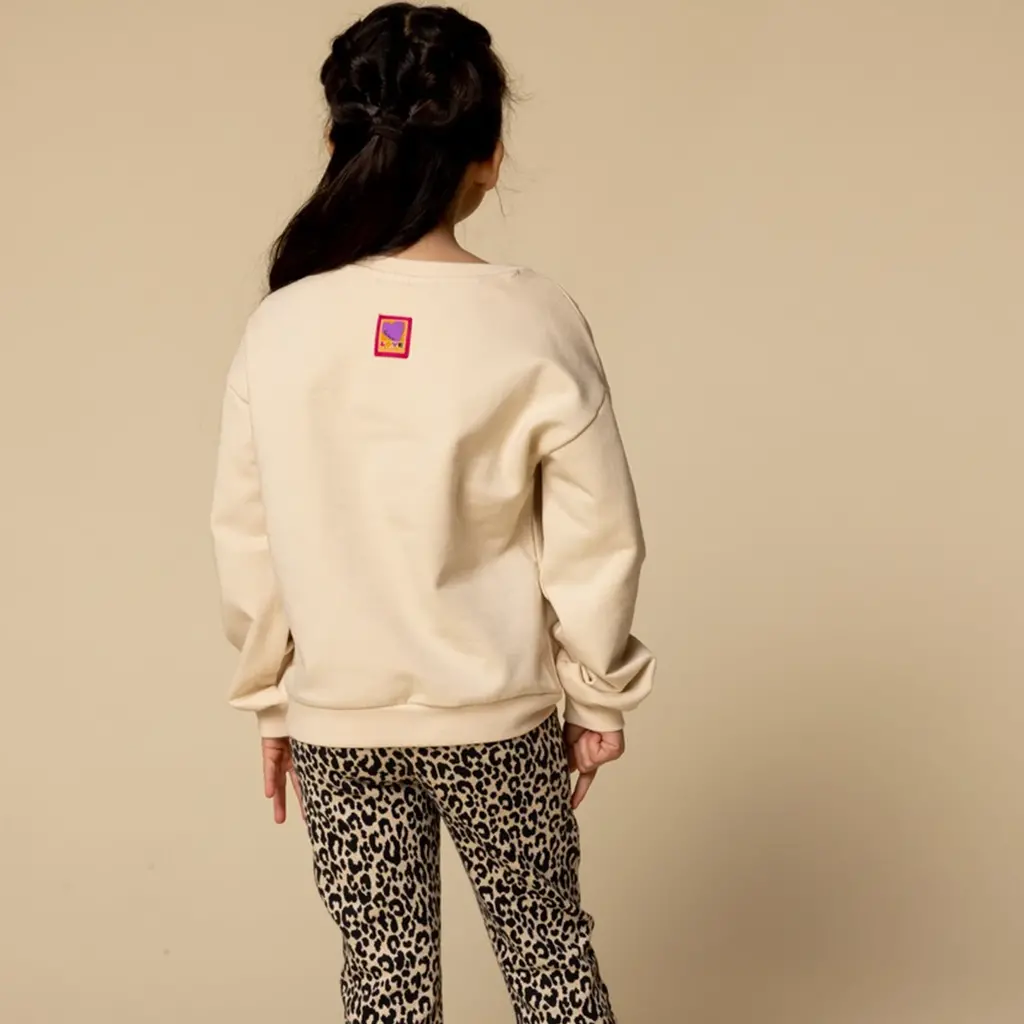 Broek flared (sandy leopard)