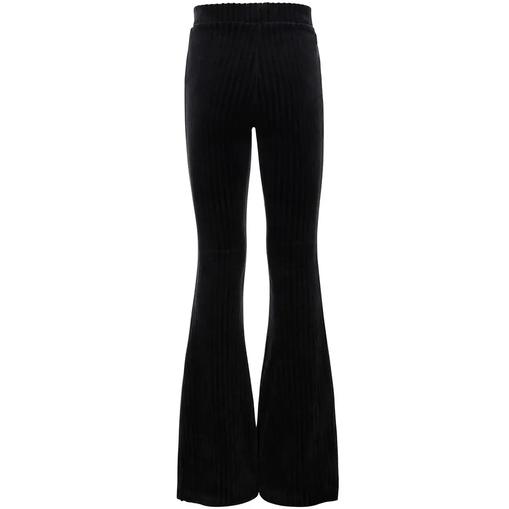 Broek flared velvet (graphite)