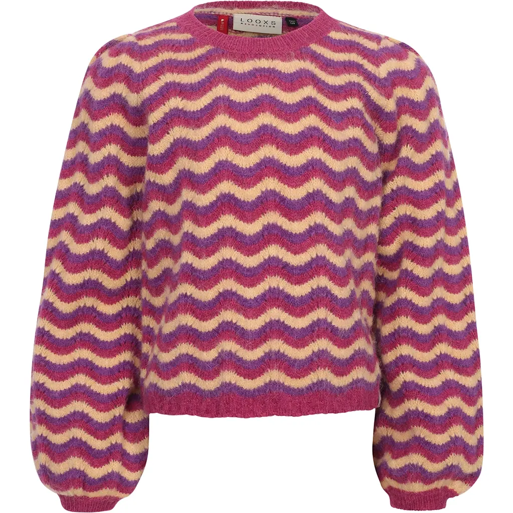 Gebreide trui (multi stripe)