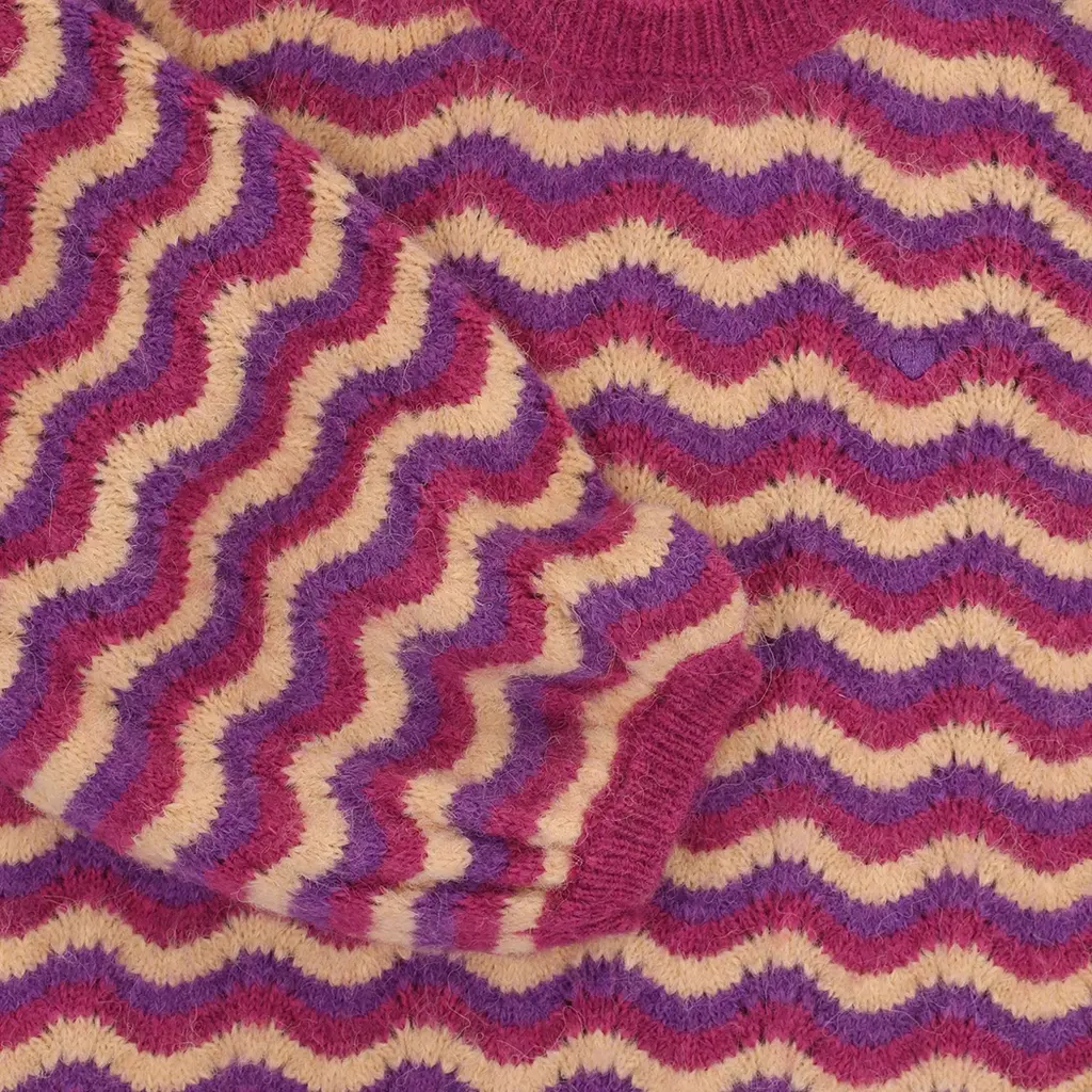 Gebreide trui (multi stripe)