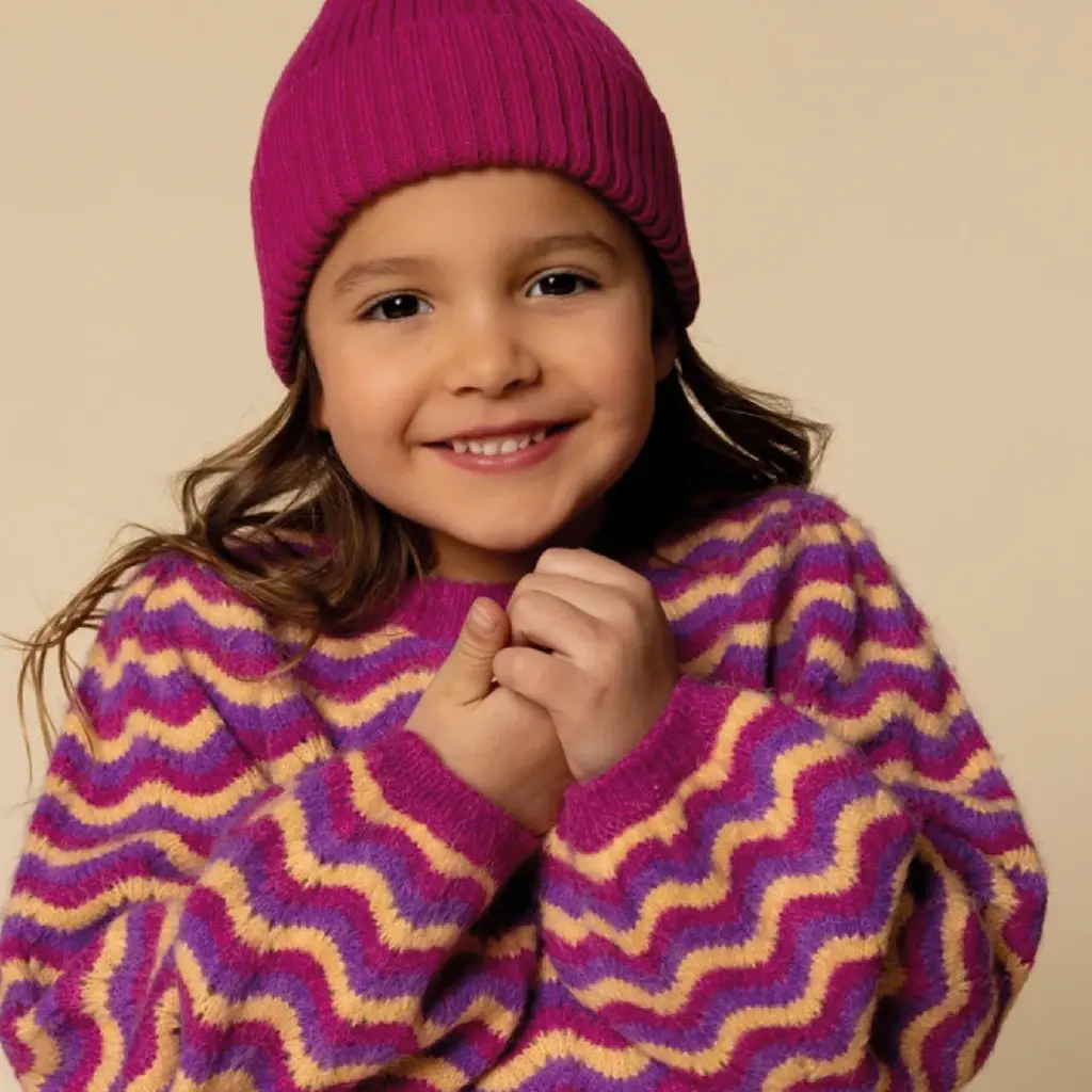 Gebreide trui (multi stripe)