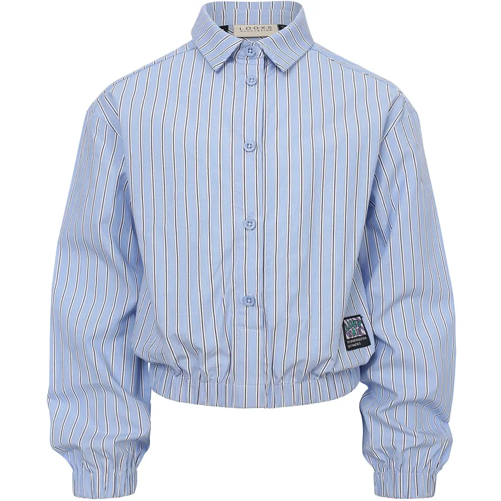 Blouse stripes (blue sky)