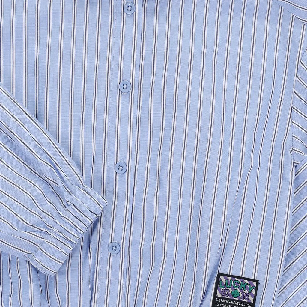 Blouse stripes (blue sky)