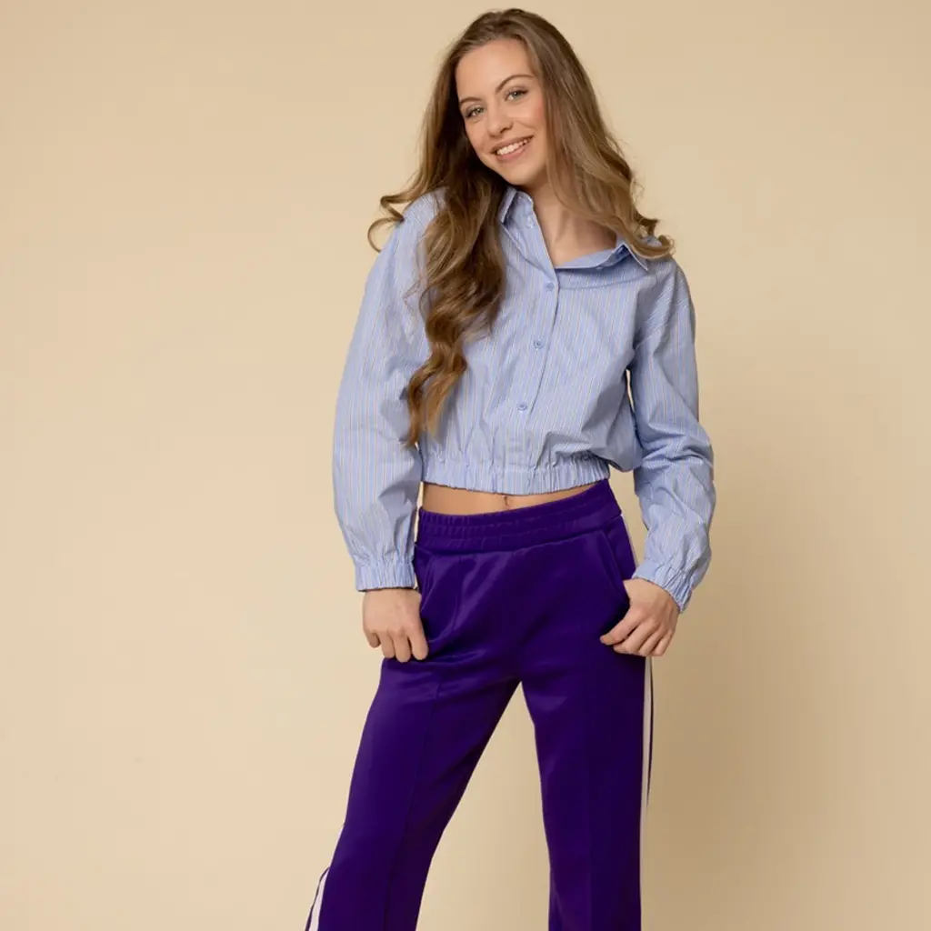 Blouse stripes (blue sky)