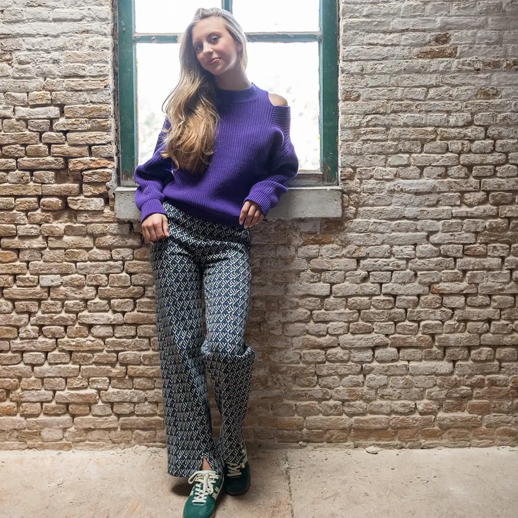 Broek (clover jaquard)