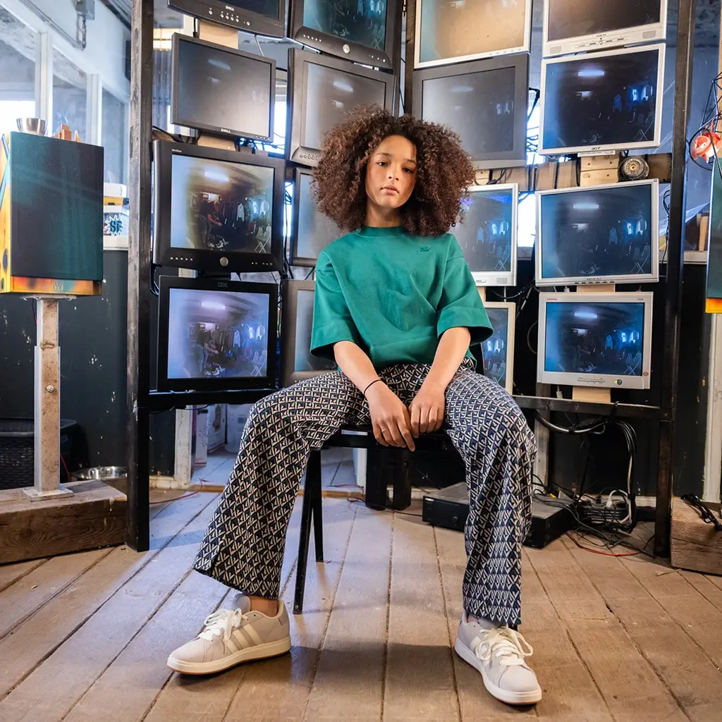 Broek (clover jaquard)