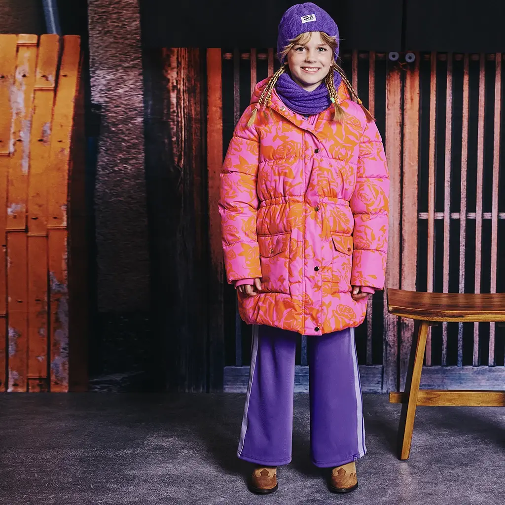 Gebreide sjaal Indi (purple chill)