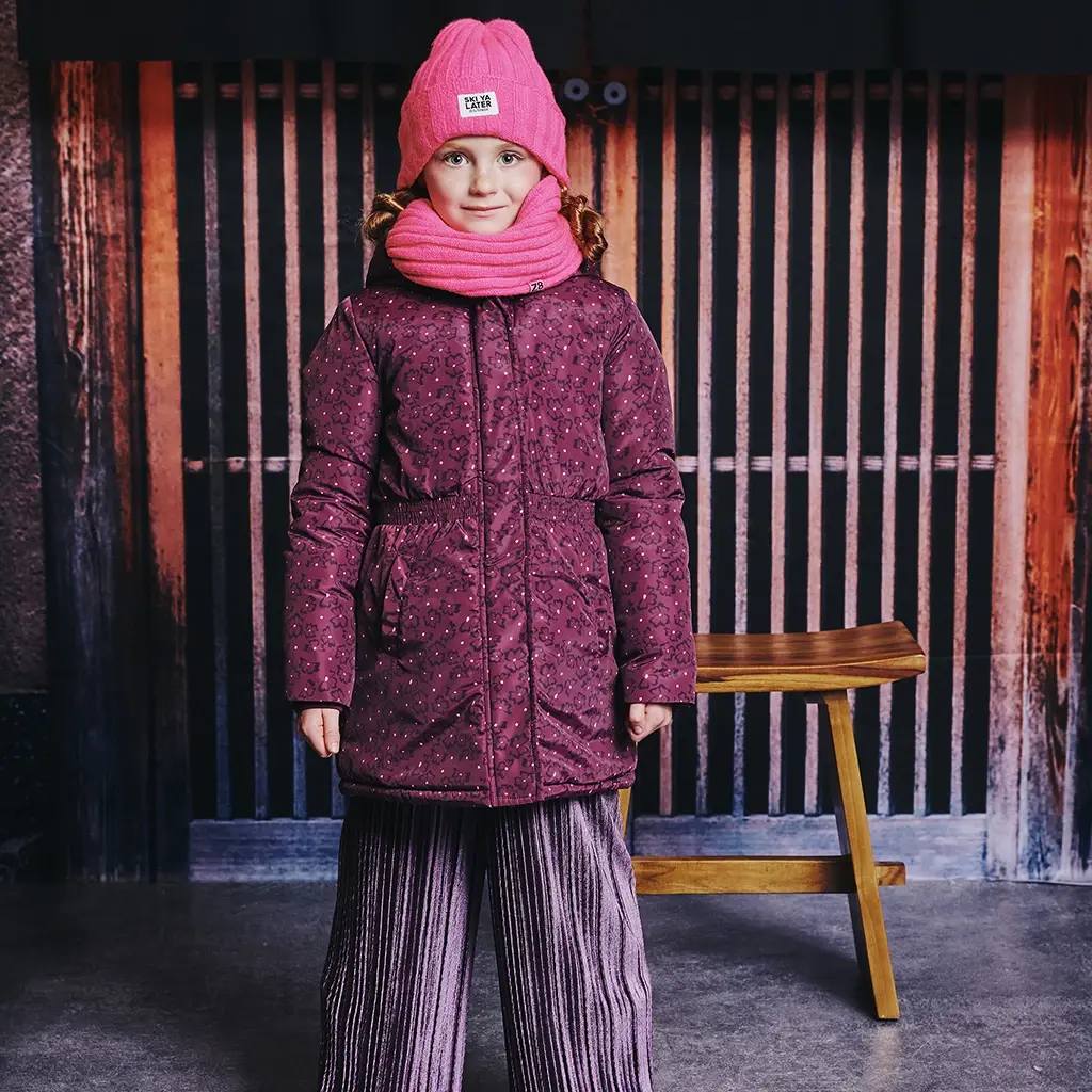 Gebreide sjaal Indi (neon pink)