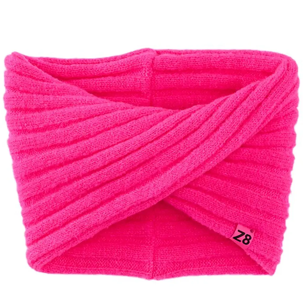 Gebreide sjaal Indi (neon pink)