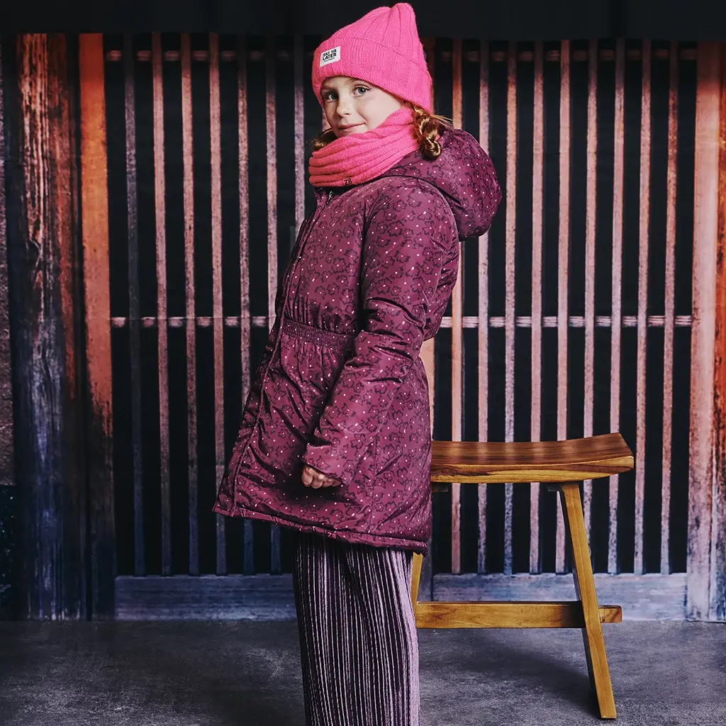 Gebreide sjaal Indi (neon pink)