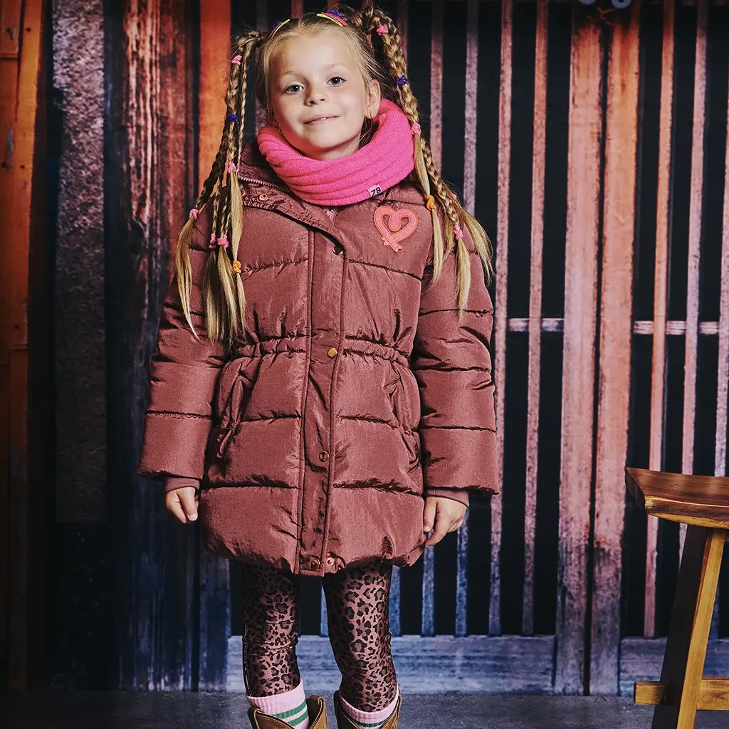 Gebreide sjaal Indi (neon pink)