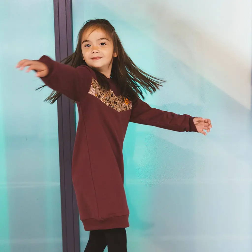 Jurk Demi (maroon)