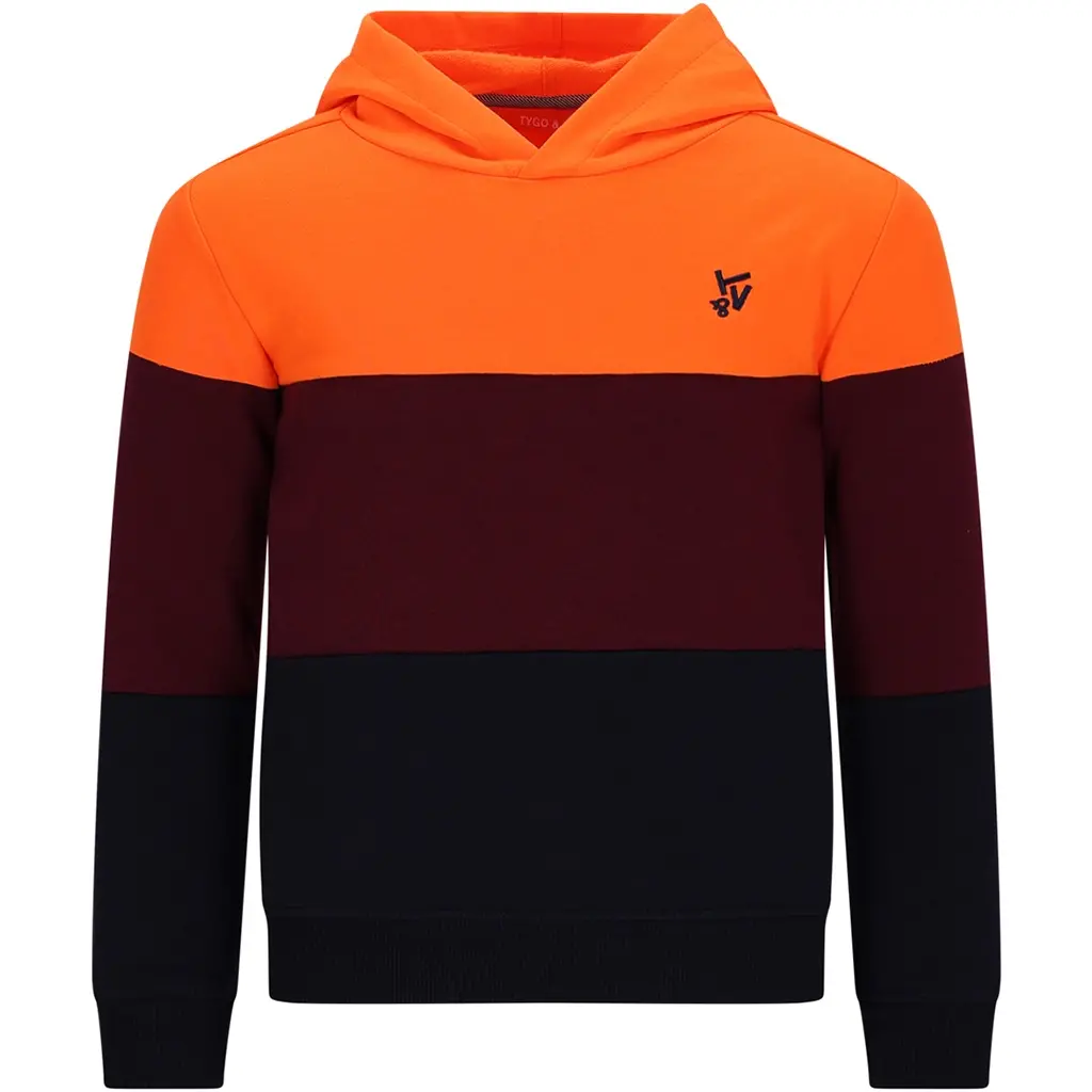 Trui hoodie Hessel (maroon)