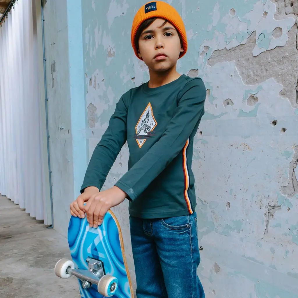 Longsleeve Mason (storm green)