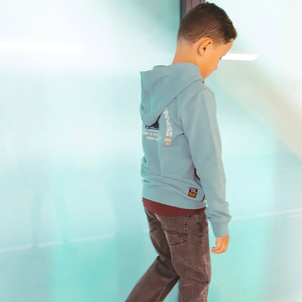 Trui hoodie Hank (mineral blue)