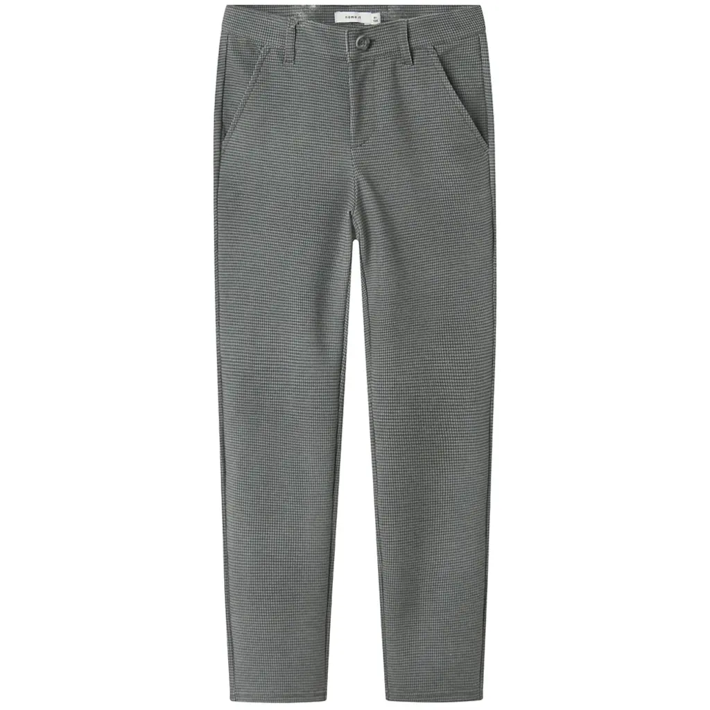 Nette broek COMFORT Silas (medium grey melange checks)