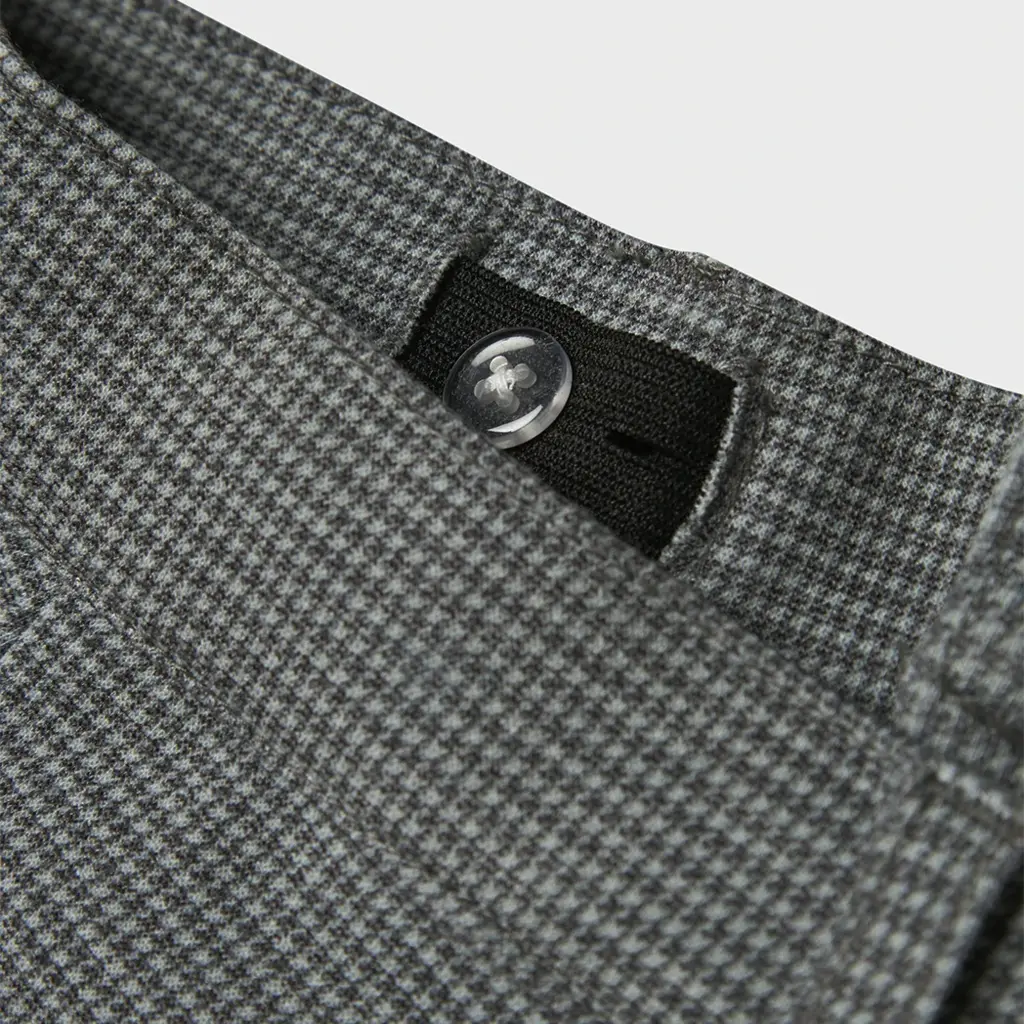 Nette broek COMFORT Silas (medium grey melange checks)