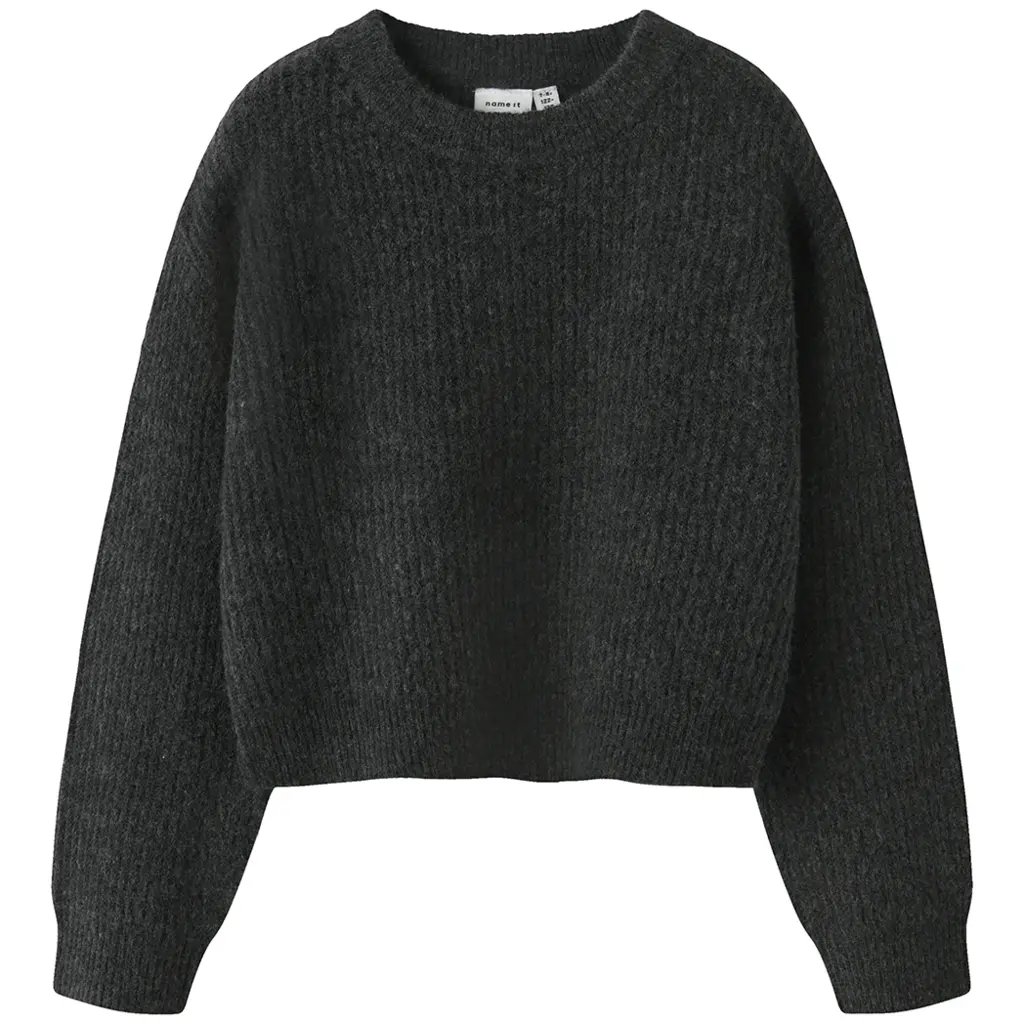 Gebreide trui Holly (dark grey melange)
