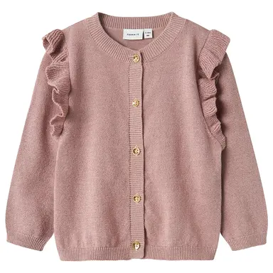 Gebreid glitter vestje Fabinne (deauville mauve)